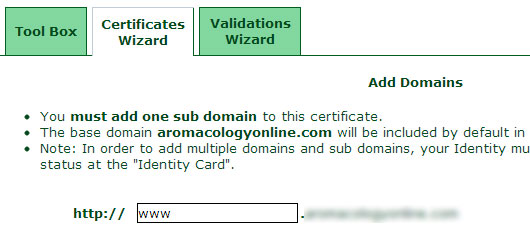 add subdomain ssl