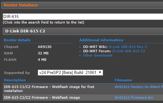 Upgrading DLink DIR615 Router to DDWRT